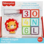 Hračka do vane Písmenká a číslice s figúrkou leva Fisher Price