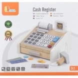 VIGA drevená pokladňa šedo-biela