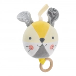 Melodická loptička zajačik PETIT COLLAGE z organickej bavlny