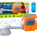 Bublina v tvare kosačky s dvomi tekutinami