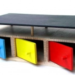 drevená garáž pre 3 autá