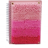 Senzorický ružový zápisník s trasňami A5, 80 listov