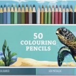 Grafix veľká sada pasteliek v plechovom puzdre 50 ks