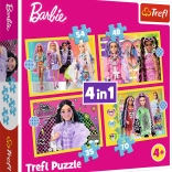 Puzzle Barbie Veselý svet 4v1