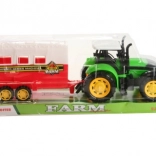 Traktor s prívesom na kone zotrvačníkový