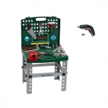 Prenosná dielňa BOSCH v kufríku s akumulátorovým skrutkovačom