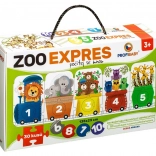 Puzzle ZOO Expres - Počítaj So Mnou 30 Dielikov