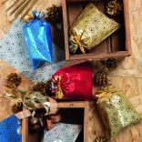 Celofánové vrecko s motívom vločky 20x32 cm