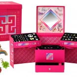 Sada na výrobu šperkov pre deti s korálkami a príveskami v šperkovnici, 1267 dielikov