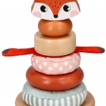 Veža s stohovaním s motívom líšky