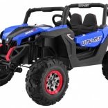 detské elektrické buggy Superstar 4x4 s diaľkovým ovládaním, MP3 a LED osvetlením – modré