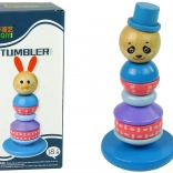 Drevená vzdelávacia pyramída Panda balansujúca veža