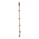 Detské šplhacie lano s drevenými nášľapnými bodmi