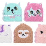 Linajkový špirálový zápisník 17x17 cm, 80 strán