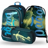 Školský set BAAGL pre futbalových hráčov: batoh, peračník a vrecko