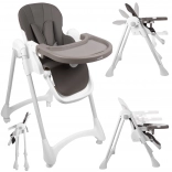 Jedálenská stolička Deli sivá