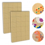 MASTERKIDZ kreatívna STEM nástenná tabuľa – sada 2 ks + montážny panel 120 × 80 cm