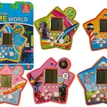 Vrecková elektronická hra tetris v tvare hviezdy – oranžová