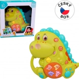 Pianík dinosaurus so svetlom a zvukmi