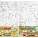 Maľovanie podľa čísiel - Dinosaury