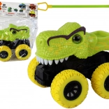 Dinosaurí Monster Truck so zelenými gumovými kolesami