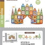 Magnetická stavebnica 3D – 85 dielov