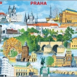 Puzzle Praha pamiatky 66 dielikov