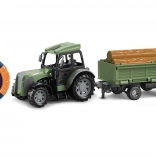 RC traktor s vlečkou na diaľkové ovládanie 46 cm