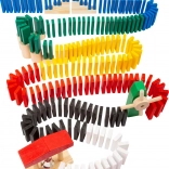 Drevená domino rallye SMALL FOOT – kreatívna sada 490 dielikov