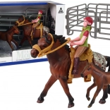 Sada figúrok Kôň a Jazdec so Snímateľným Sedlom