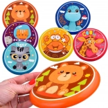 Farebný lietajúci disk 16 cm s motívmi zvieratiek