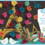 koláže s farebnými strapcami Djeco