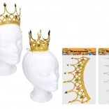 Karnevalová koruna v zlatej/striebornej farbe