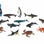 Morskí tvory z plastu 8-10 cm mix druhov v boxe