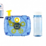 Mechanický bublifuk v tvare fotoaparátu 9 × 9 cm s náplňou