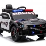 Detské elektrické policajné auto DODGE Charger, čierne