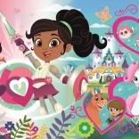 Podlahové maxi puzzle NELLA, princezná rytierov 24 dielikov