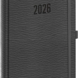 Denný diár Rivoli 2026 šedý 15 x 21 cm