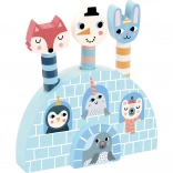 Drevená hra zvieratká Island