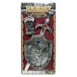 Strieborný meč a štít set pre deti