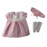 Ružové šaty pre bábiky 40 - 43 cm
