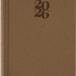 NOTIQUE denný diár Essenza 2026, orechová farba, 15 x 21 cm