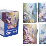 Linajkový zápisník s motívom motýľov 14 × 21 cm, 80 strán