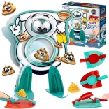 Woopie rodinná zručnostná hra Streľba bobkov do záchoda