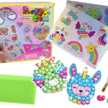 Sada diamantových samolepiek – rôzne farebné vzory