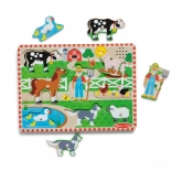 Drevené farma puzzle od Melissa & Doug