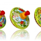 Klasická plechová káča s farmárskymi obrázkami