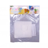 Šablóna na zažehľovacie koráliky – šesťuholník