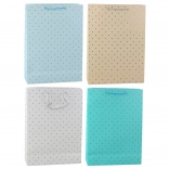 Darčeková taška so zlatými bodkami