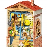 RoboTime mini domček Dvorček snov – DIY stavebnica s LED